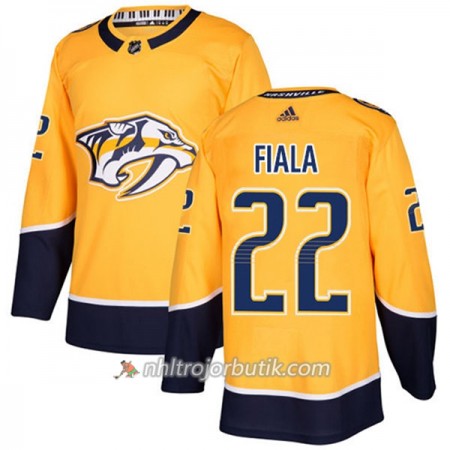Män Ishockey Nashville Predators Tröja Kevin Fiala 22 Adidas 2017-2018 Guld Authentic